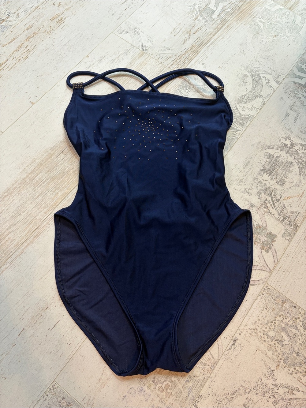 La Blanca Navy Blue One Piece Swim Suit